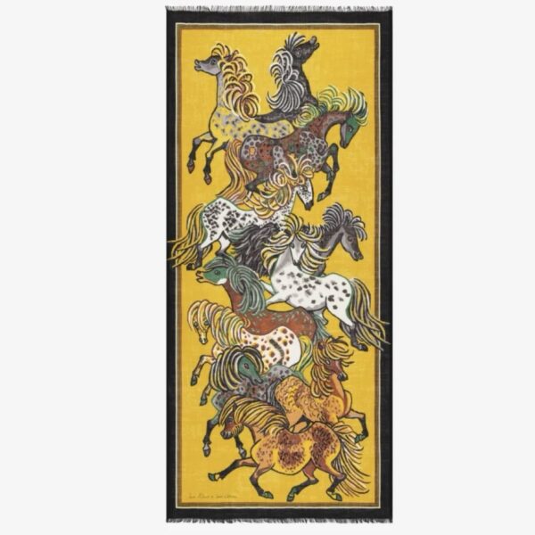 Inouï Éditions : Écharpe 80 Western Mordoré
