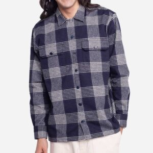 OLOW : Chemise Decré Puck marine