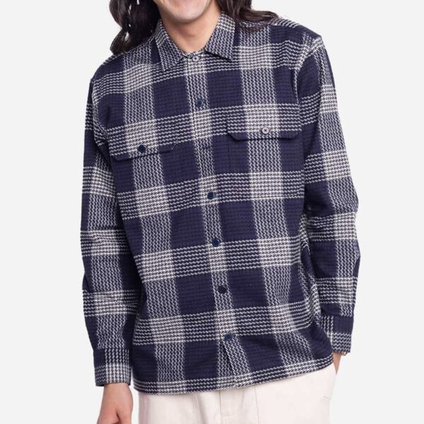 OLOW : Chemise Decré Puck marine