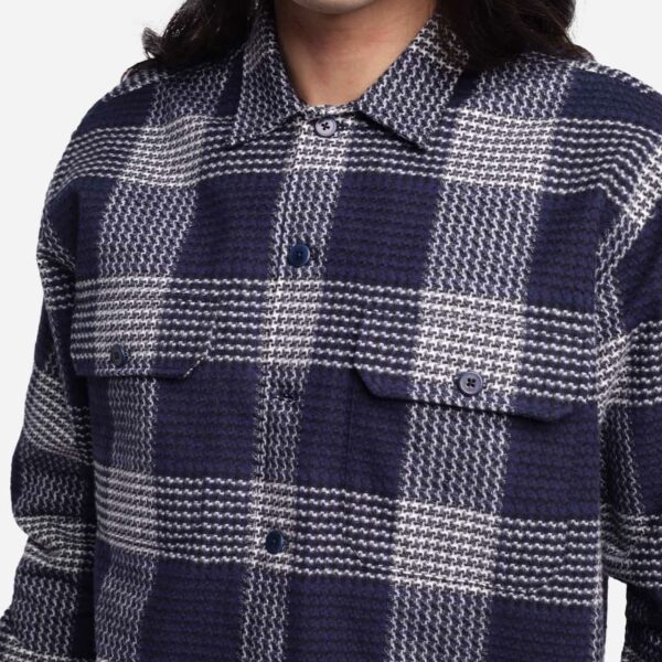 OLOW : Chemise Decré Puck marine – Image 2