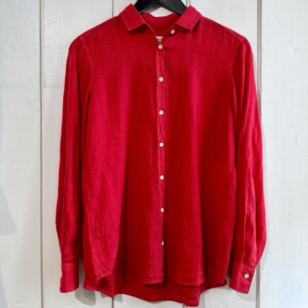 Hartford : Chemise Corazon Lin Watermelon