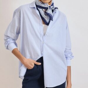 Hartford : Chemise Charlot Rayé Bleu