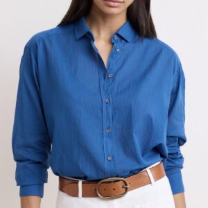 Hartford : Chemise Charlot bleu pacific