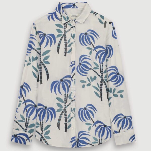Hartford : Chemise Corazon Imprimé Palmiers Bleu – Image 3
