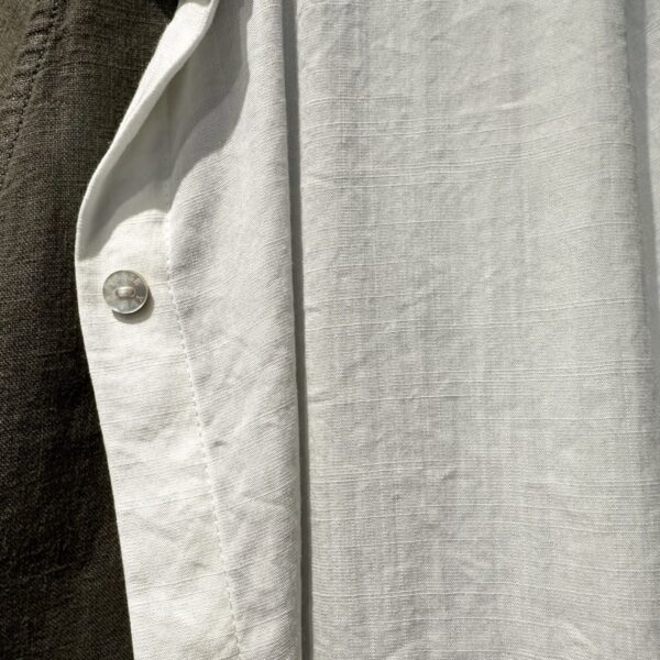 YERSE : Chemise en viscose fluide blanche – Image 3