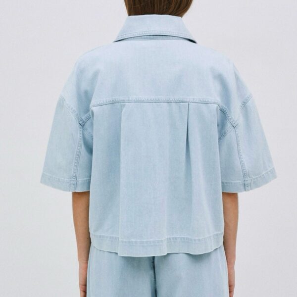 YERSE : Veste en jean coton lyocell bleu – Image 2