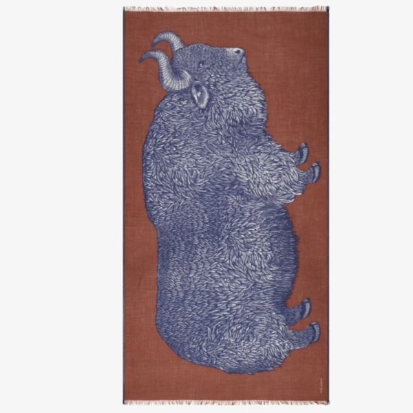 Inouï Éditions : Écharpe 100 Walter Bordeaux