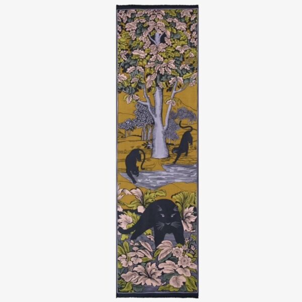 Inouï Éditions : Écharpe 55 Panthère Mordoré