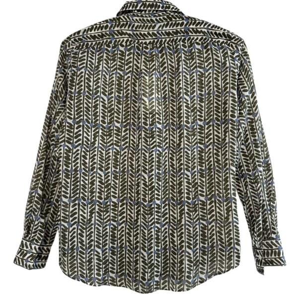 Hartford : Chemise Coraz en coton imprimé vert/bleu – Image 2