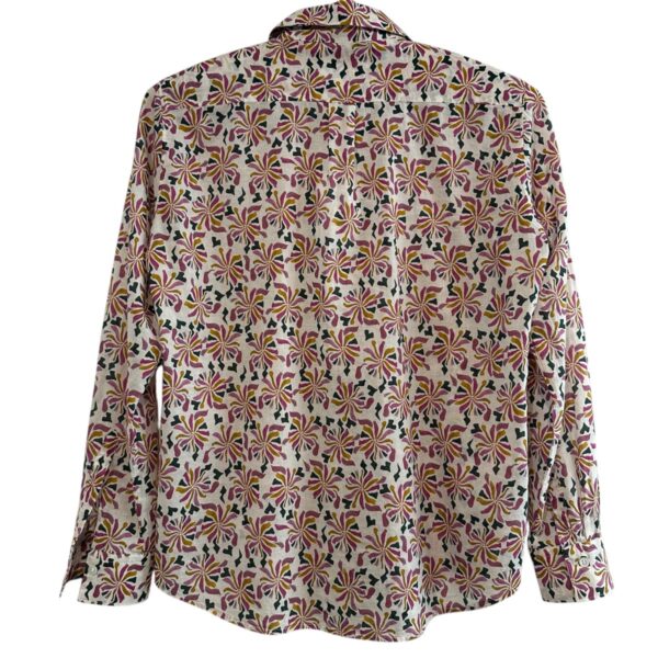 Hartford : Chemise Coraz en coton imprimé rose/vert – Image 2