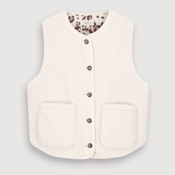 Hartford : Gilet Veon en sherpa écru – Image 4