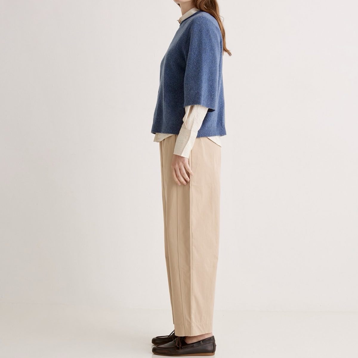 YERSE : Pull manches courtes bleu roi – Image 4