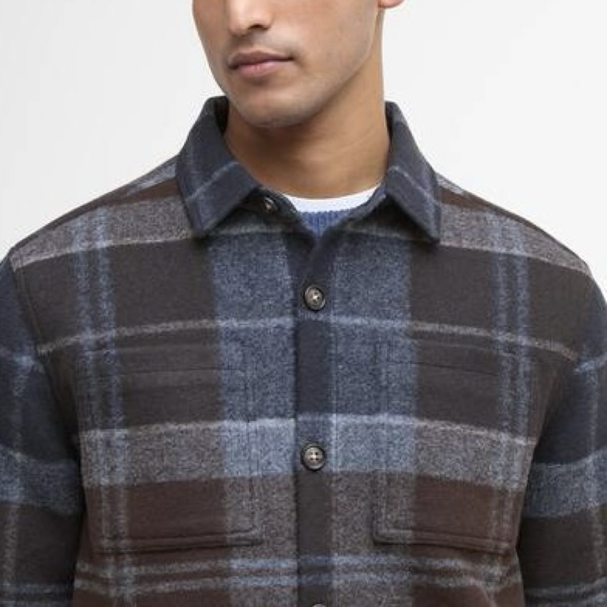 BARBOUR : Veste CHAPTER check midnight – Image 2