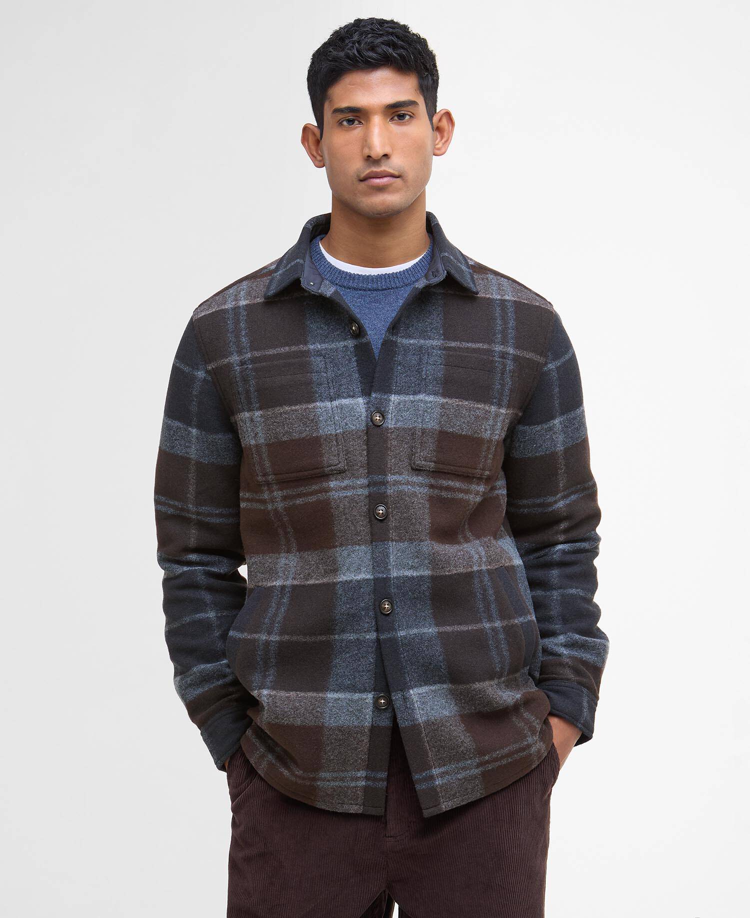 BARBOUR : Veste CHAPTER check midnight