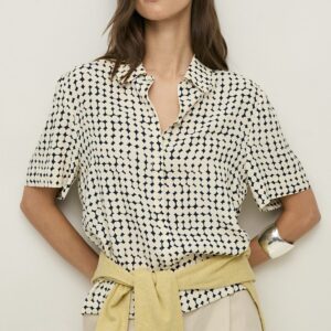 YERSE : Chemise en tissu crêpe