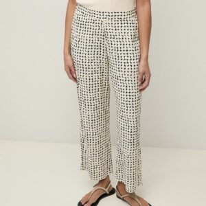 YERSE : Pantalon fluide en crêpe