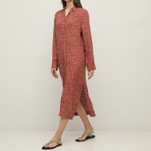 YERSE : Robe chemisier imprimée